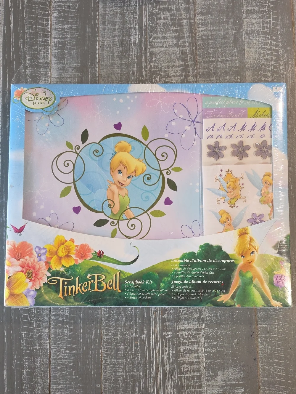 Disney Fairies Tinker Bell Scrapbook Kit, 122 Pieces, Photo Crafting, Tink Fawn